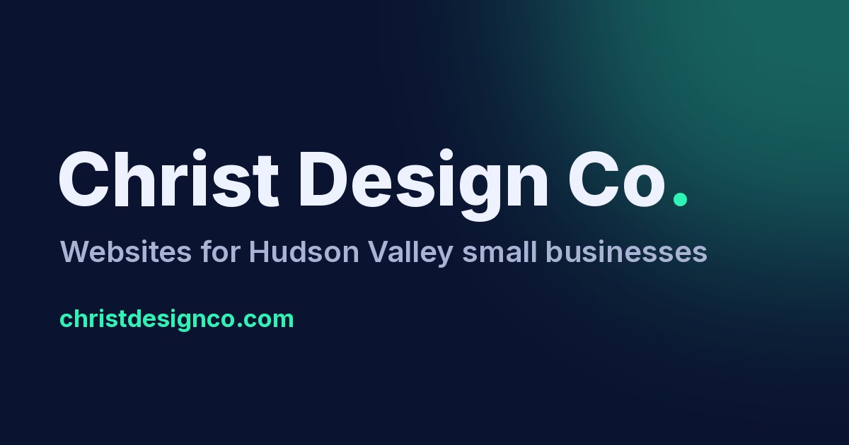 Christ Design Co. | Websites for Hudson Valley Small Businesses